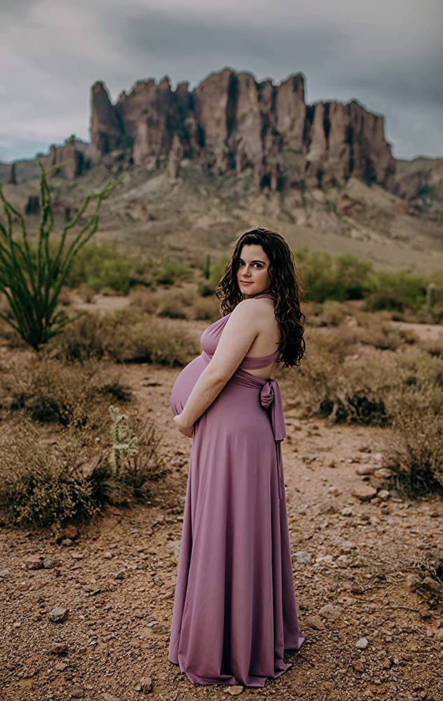 72styles Mauve Infinity Dress Maternity