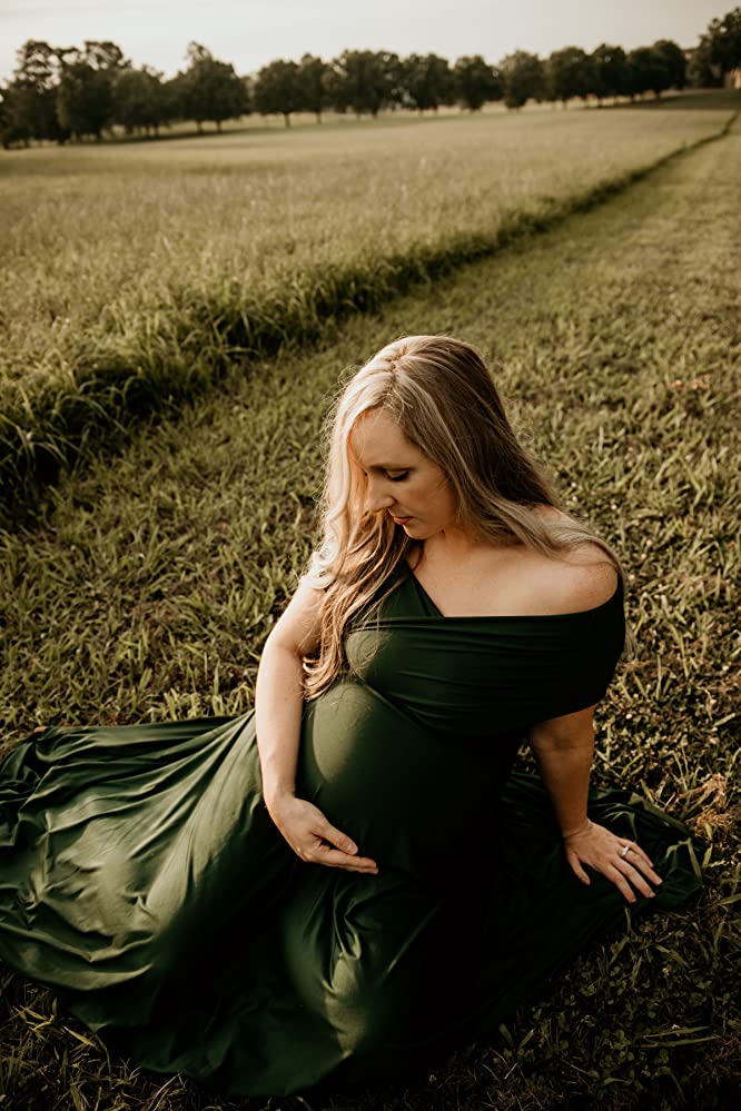 72styles Dark Green Infinity Dress Maternity