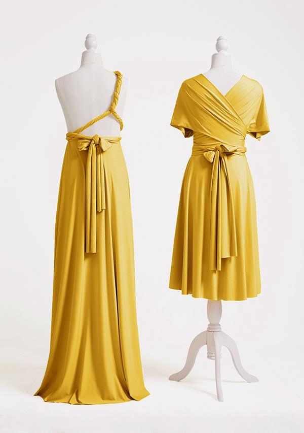 Mustard Yellow Multiway Infinity Dress