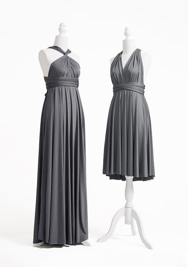 Charcoal Grey Multiway Infinity Dress